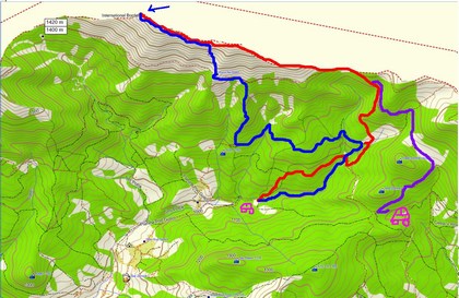 Rdeča-xx-vzpon, vijolična-tc-vzpon, modra-xx-spust